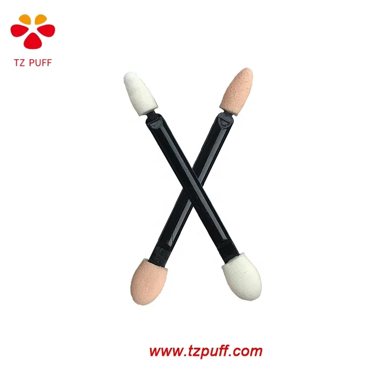 
Factory Direct Wholesale Cheap Dual-ends Disposable Sponge Eyeshadow Applicator with Foam Tip 