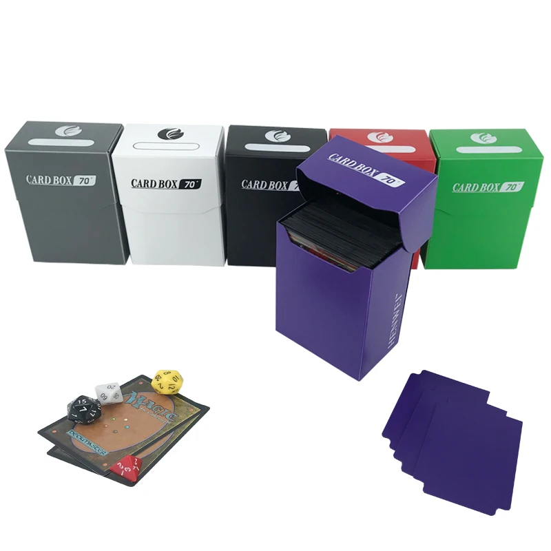 PP Plastic Flip Storage Box Matte Board Game Card trading card deck box Deck Case game deck box MTG UP Yogioh