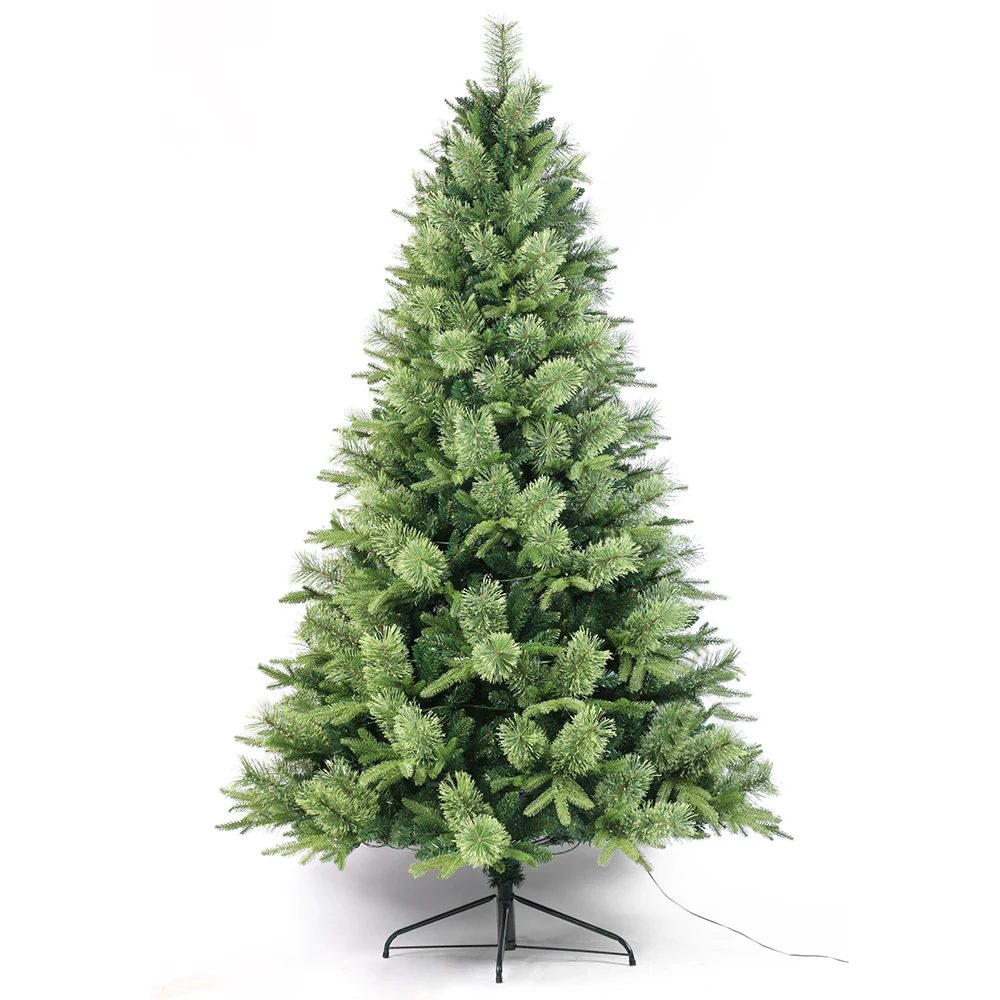 6ft Pre-Lit Artificial Holiday Christmas Tree with Warm White Lights Premium Hinged Spruce Xmas Tree with 800 Branch Tips