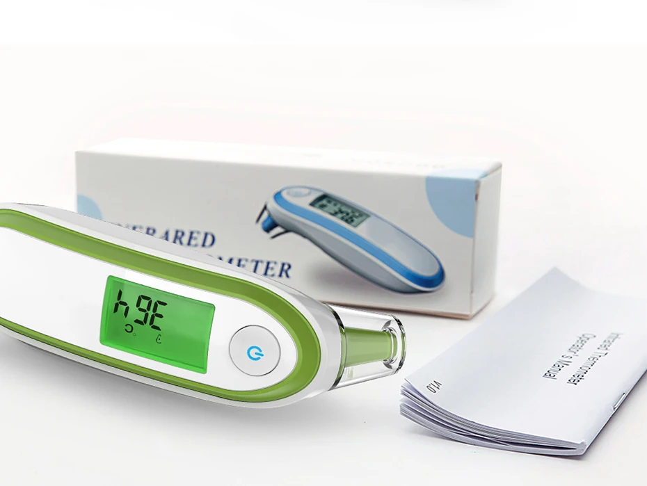 CE ISO Approved wireless household thermometers Digital Baby LCD IR Gun Fever Precision Infrared Forehead Thermometer