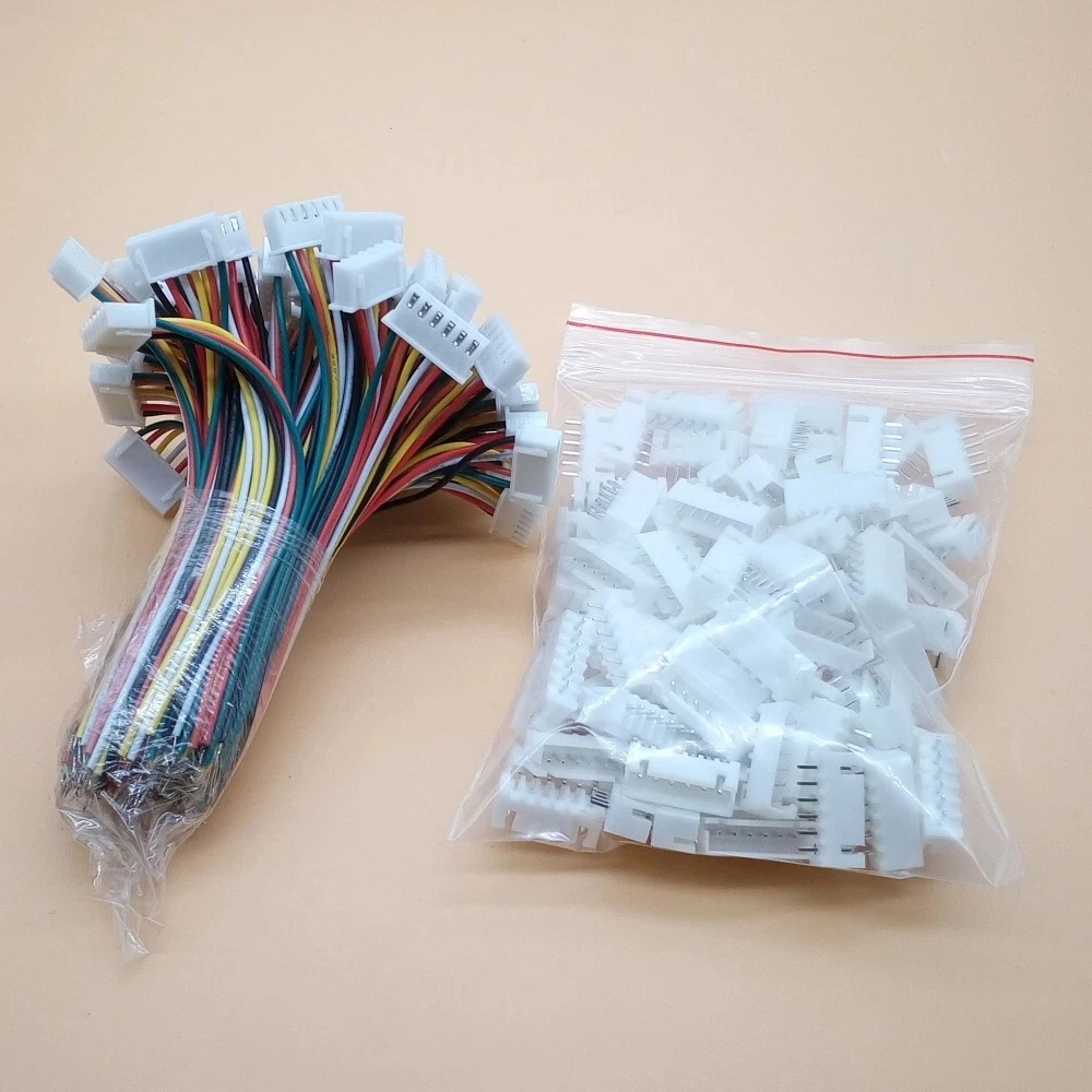 XH Pitch 2.54mm 2Pin 3Pin 4Pin 5/6/7/8/9/10 Pin Single-Head Wire To Board Connector 10cm 26AWG With Socket