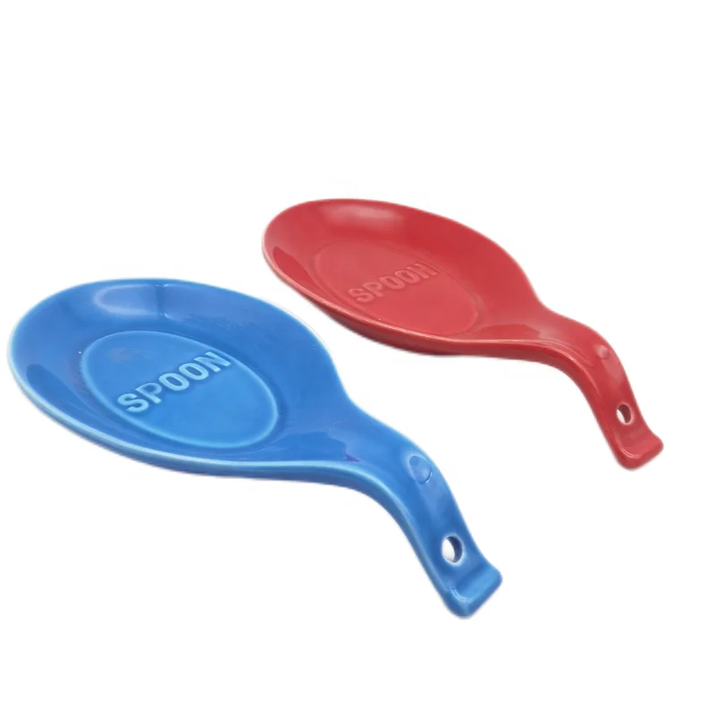 Full Decal Printing Ceramic European Style Kitchen Spoon Rest Holder for Sale