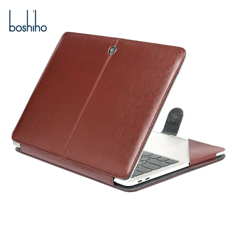 Boshiho Pro 13 Inch MacBook Laptop Cover Protective PU Leather Case for MacBook Air M1 & Pro PC Sleeve Bag for iPad & Computer