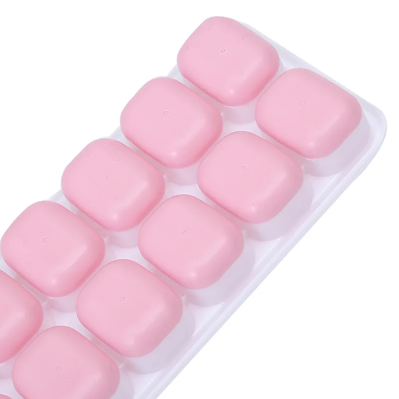 Hot Sale Food Grade Easy Release Silicone Cube Ice Cube Molds 14 Ice Tray Stackable Durable Ice Cube Tray With Lid