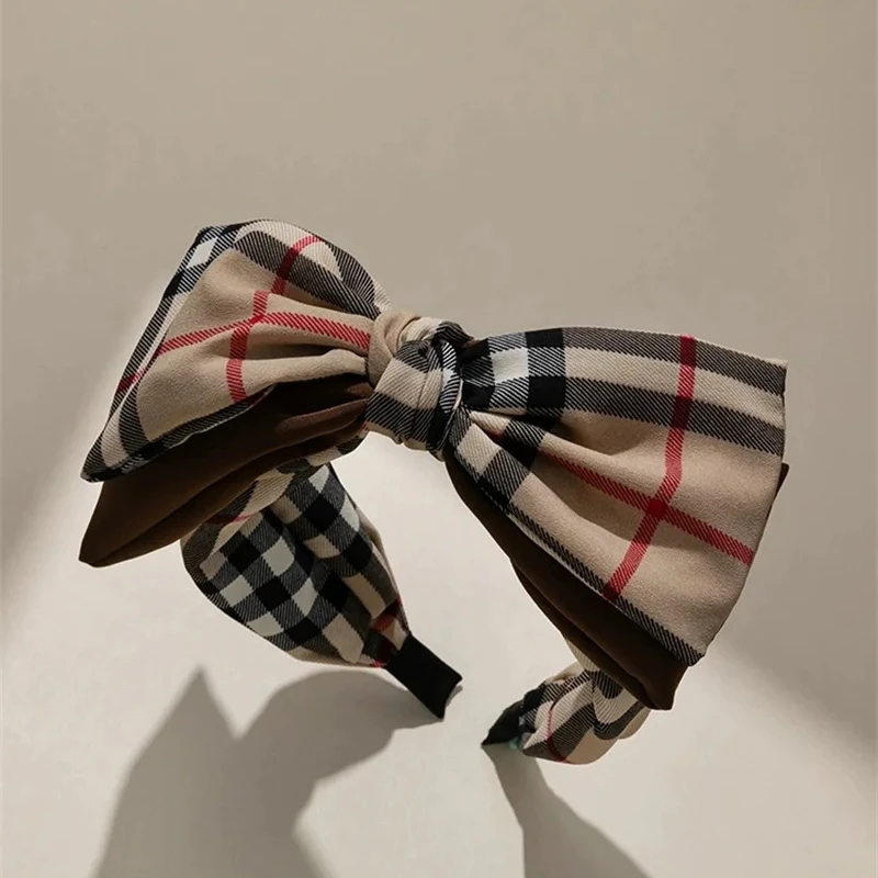 Luxury Designer Headbands Famous Brand Hairband Spa Sport Outfit Hairbands Classic Check Bow Knotted Headband