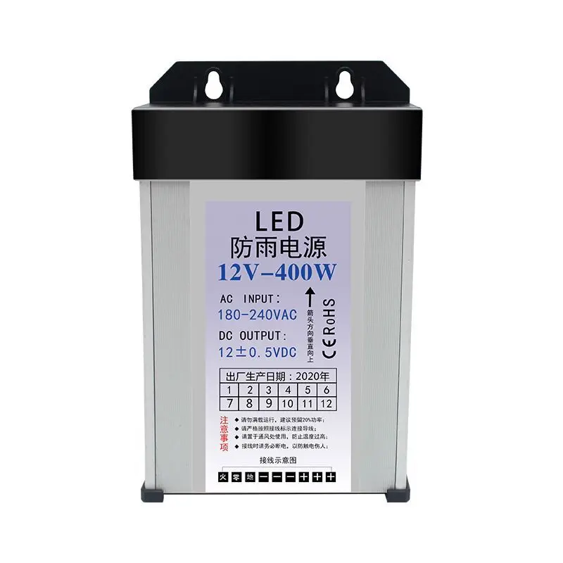 Непромокаемые 400W 12V 33A 400 Вт светодио дный блок питания 12v 400w с CE & сертификат безопасности материала (по ограничению на использование опасных материалов в производстве сертификат