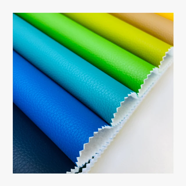 Cheap Price Pvc Faux Leather Litchi Design Artificial Leather For Furniture