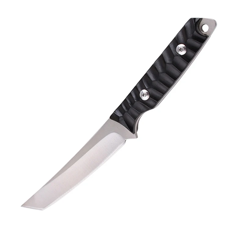 Oem Hunting Tactical Combat Survival Knife Outdoor Camping K Sheath Ebony Handle Fixed Blade Knife Hunting Utility Knife Blade