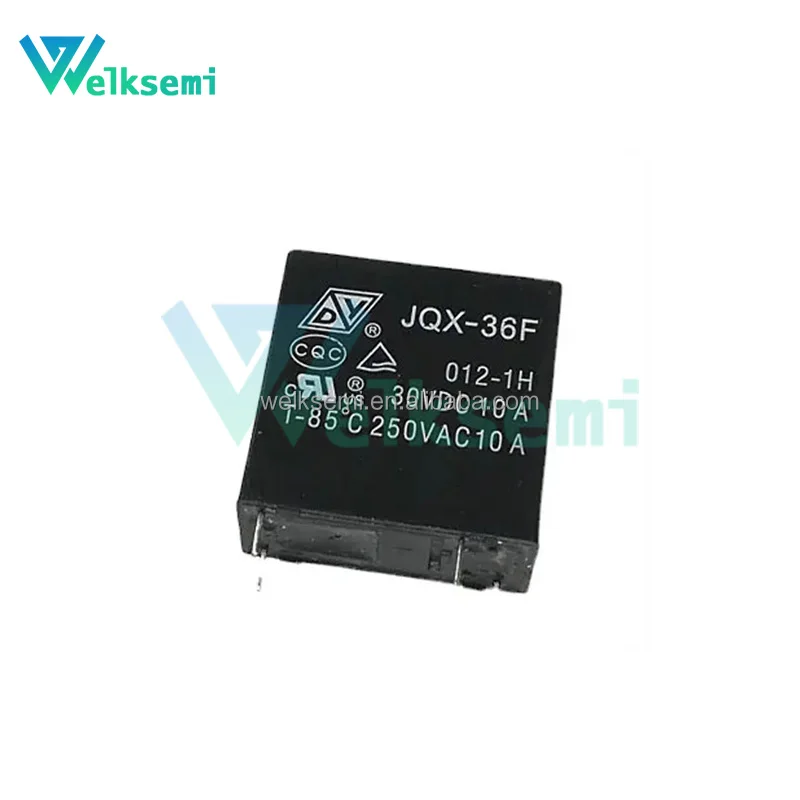 Wholesale electronic components Support BOM  Quotation 12VDC 10A 4pin relay JQX-36F 012-1H