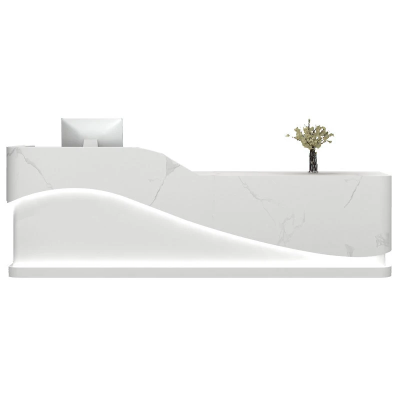 Huaxiaqipai Brand Furniture Product Hotel Commercial Reception Counter Beauty Salon Front Desk Company Reception Desk