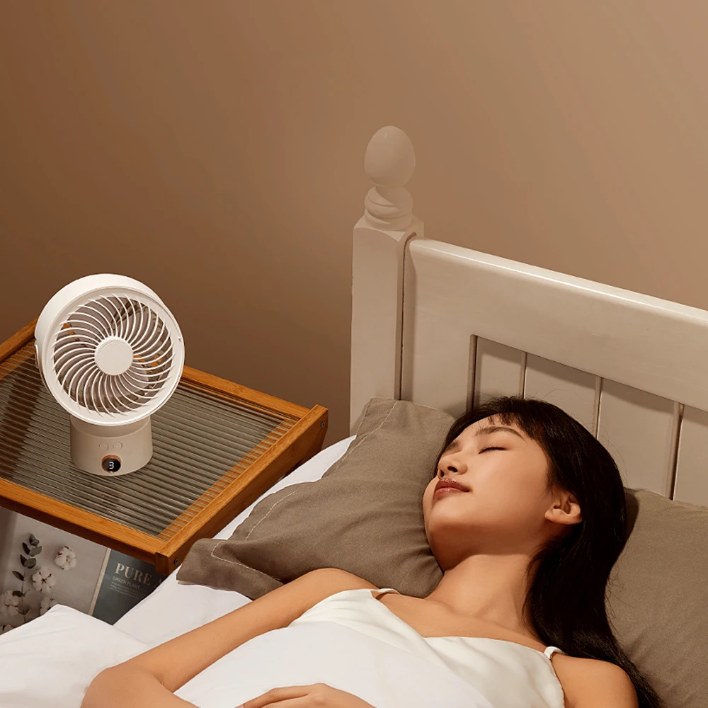 New Arrival Remote Control Rotating Electric Table Fan Timing USB Digital Display Circulating Fan Water Mist Fan