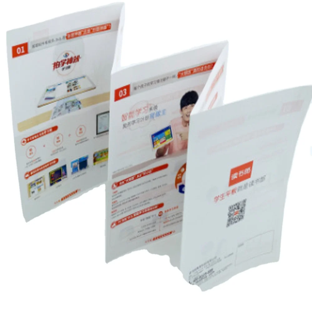 custom brochure pringting folded brochure leaflet printing