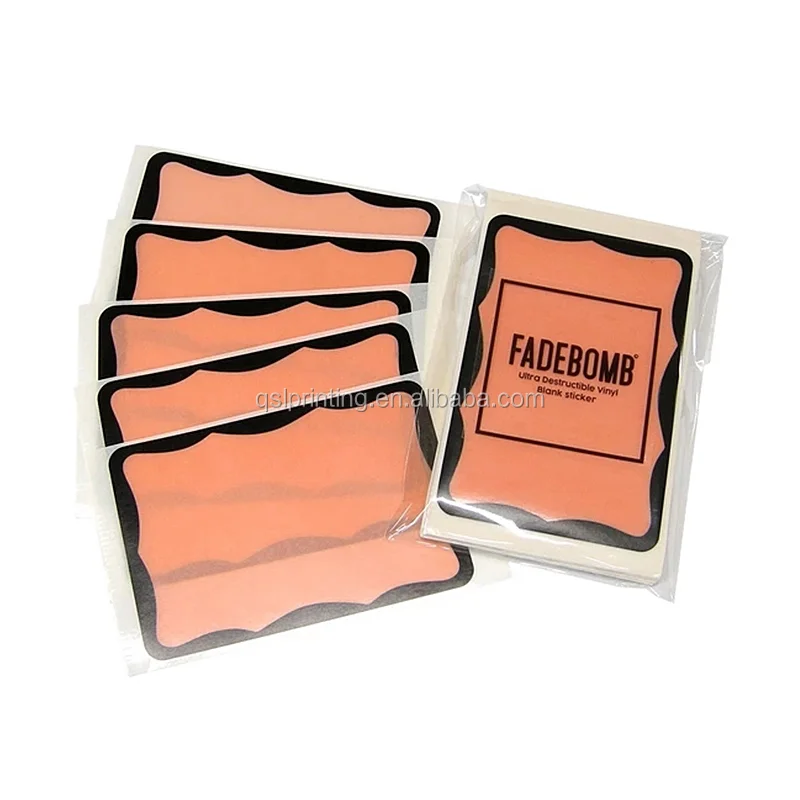 Wholesale Price Waterproof Label Sticker Objet Sticker Paper Custom Size Waterproof