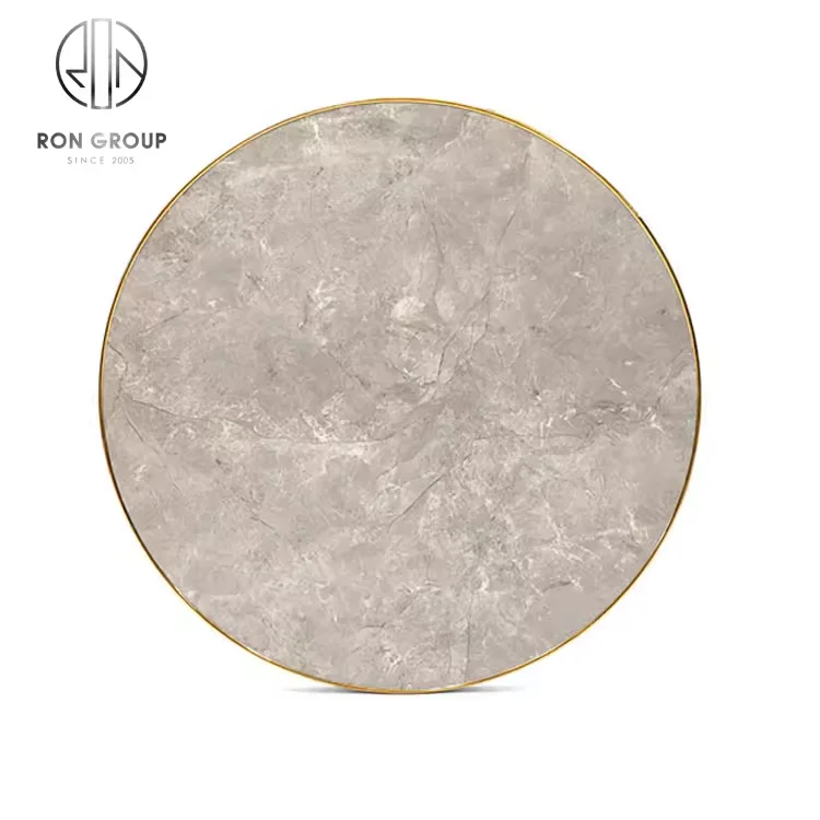 Wholesale Dining Table Restaurant Stainless Steel Round Hotel Cafe Furniture Top