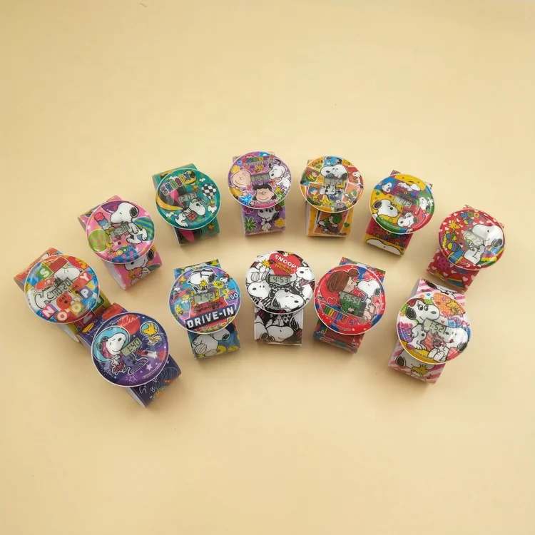 
Popular design lovely cartoon dog image snoopy printing color customizable watch children 