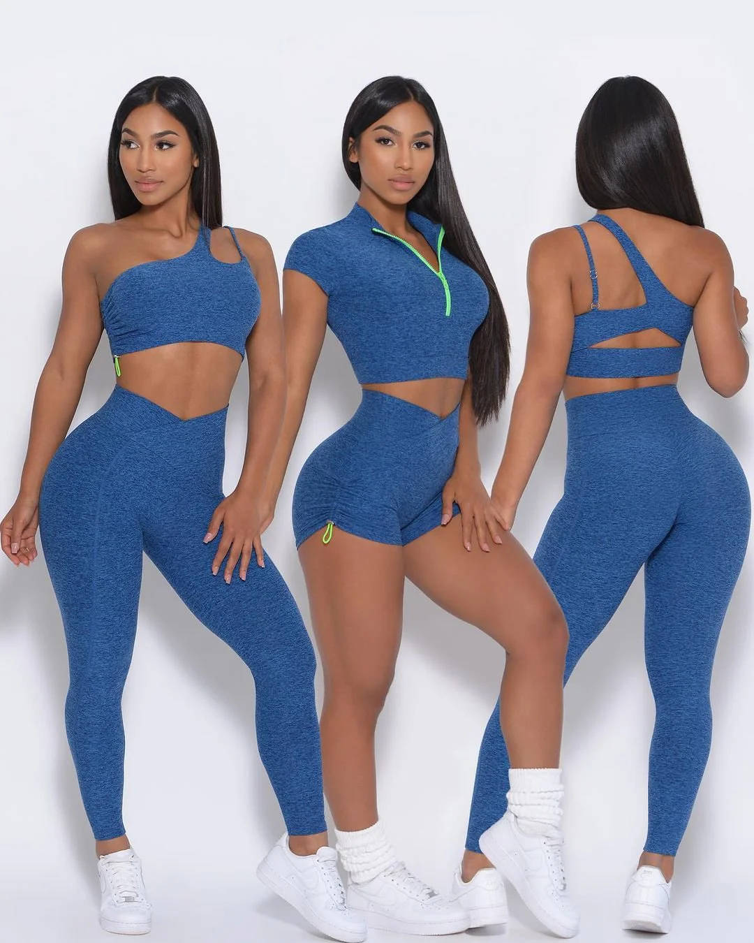 Sportswear Yoga Leggings With Custom OEM Women High Waist 2 Piece Seamless Fitness Workout Wear Active