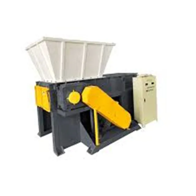 Heavy plastic single shaft shredder case pet bottle cutting crusher plastic machine