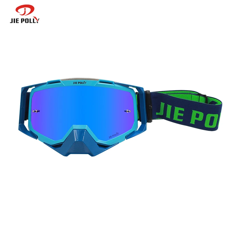 Jiepolly Factory Oem Moto Motorcycle Cross Country Custom Logo Lunette Motocross Sports Goggles Uv400 Sports Mx Sunglasses
