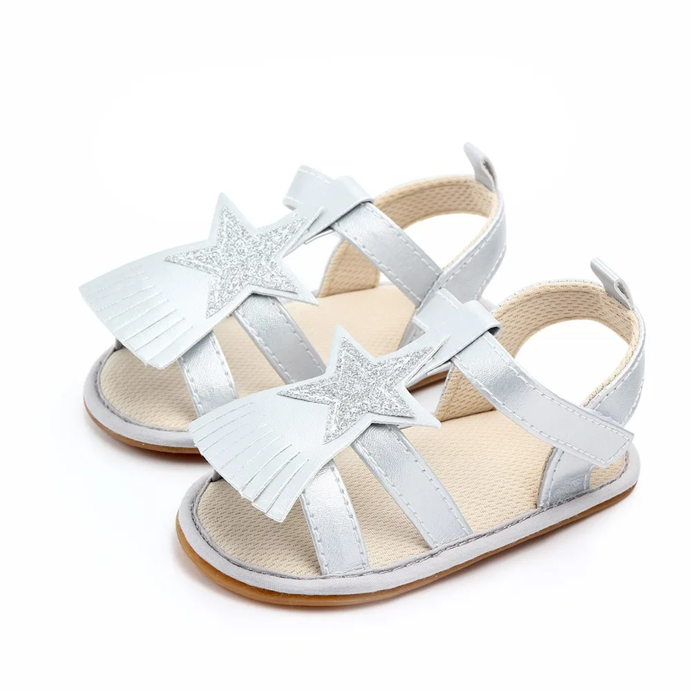 2024 hot-selling New Design wholesale High Quality Cool Summer baby girl and boy rubber soft sole PU Leather  Baby sandals shoes