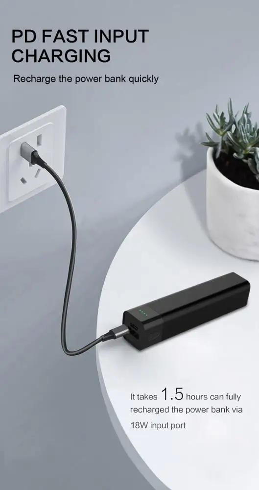 PPS 5000 mah mobile Power bank PD 18W Aluminium usb chargers usb-c portable battery for iphone 11 pro max free shippings items