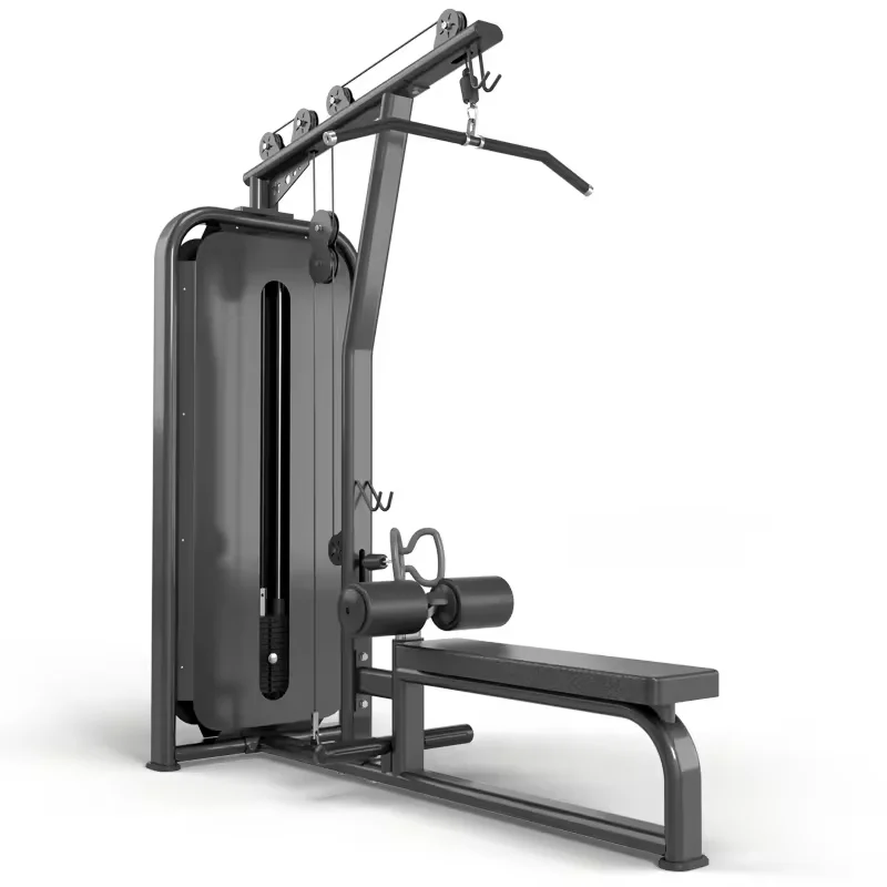 Gym Equipment Fitness Pully Exercise Machine Lat Pull Down And Low Row Machine