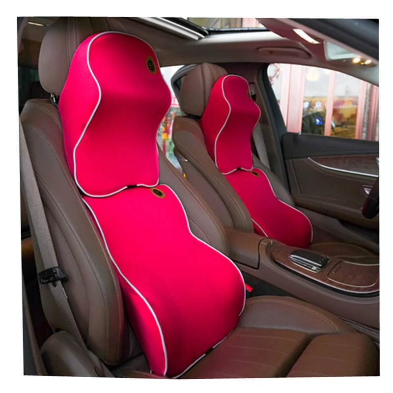 Автомобильная подушка для поддержки поясницы и шеи из пены с эффектом памяти, Автомобильная подушка для шеи, подушка для поддержки спины