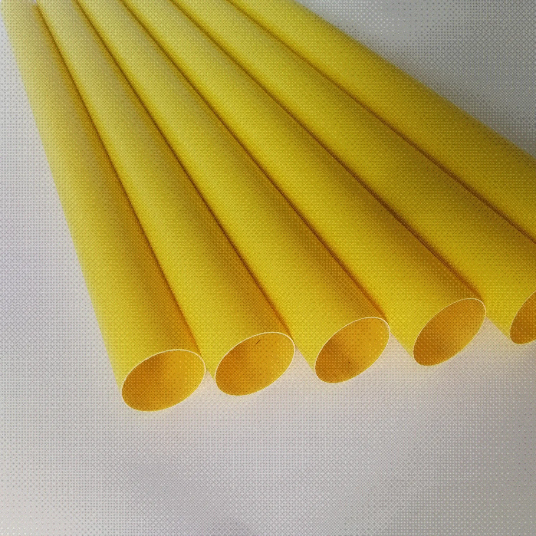 yellow color 0.4mm  Fiberglass Tubes,Frp Tubes,thin wall fiberglass tubes fiberglass pipe Glass fiber shell Insulation