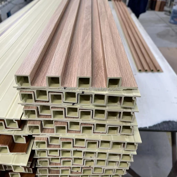 Reasonable price interior wood wall cladding panels/boards sound absorbing wpc wood plank panel ceiling wallpanels