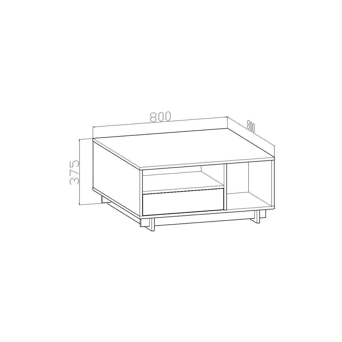 Better Home Easy to assemble unique coffee table wooden furniture leisure coffee table furniture