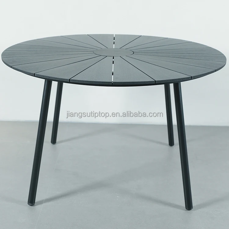 Outdoor Wedding Portable Panel Wood Folding Table, 6 feet Round Foldable Leg Banquet Table for Dining Garden Rental Commercial