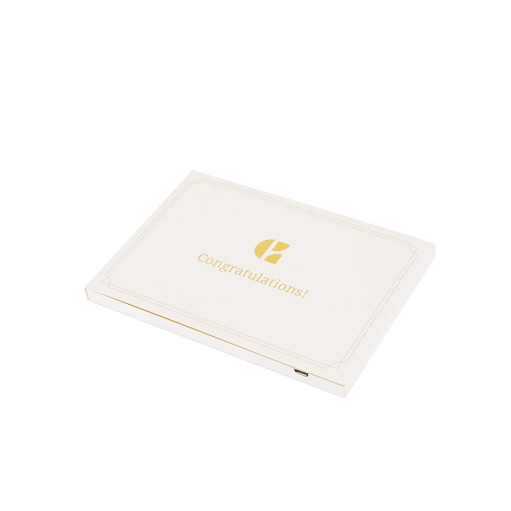 Automotbiles Promotion wedding invitation cards recordable video greeting card 10 inch video brochure