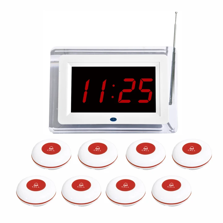 Беспроводной звонок для гостей ресторана на стол с системой вызова