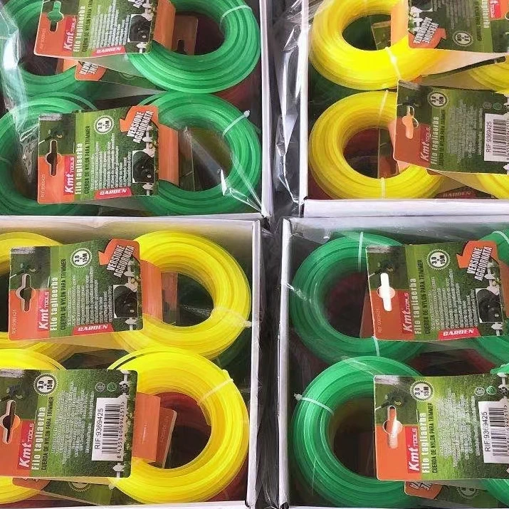 Round Diamond Segment Plastic Lawn Mower Rope Mowing Line Factory Direct Sales
