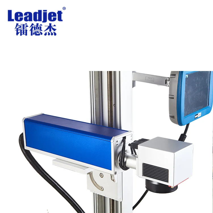 Leadjet ПК контроль 20 Вт Дата истечения срока годности партии волоконно-лазерная маркировочная печатная машина принтер для PE/алюминия/очков/дерева