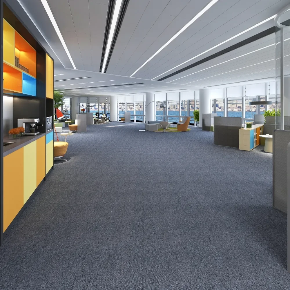 Office carpet splicing squares overlay carpets non-slip flooring commercial tile carpets