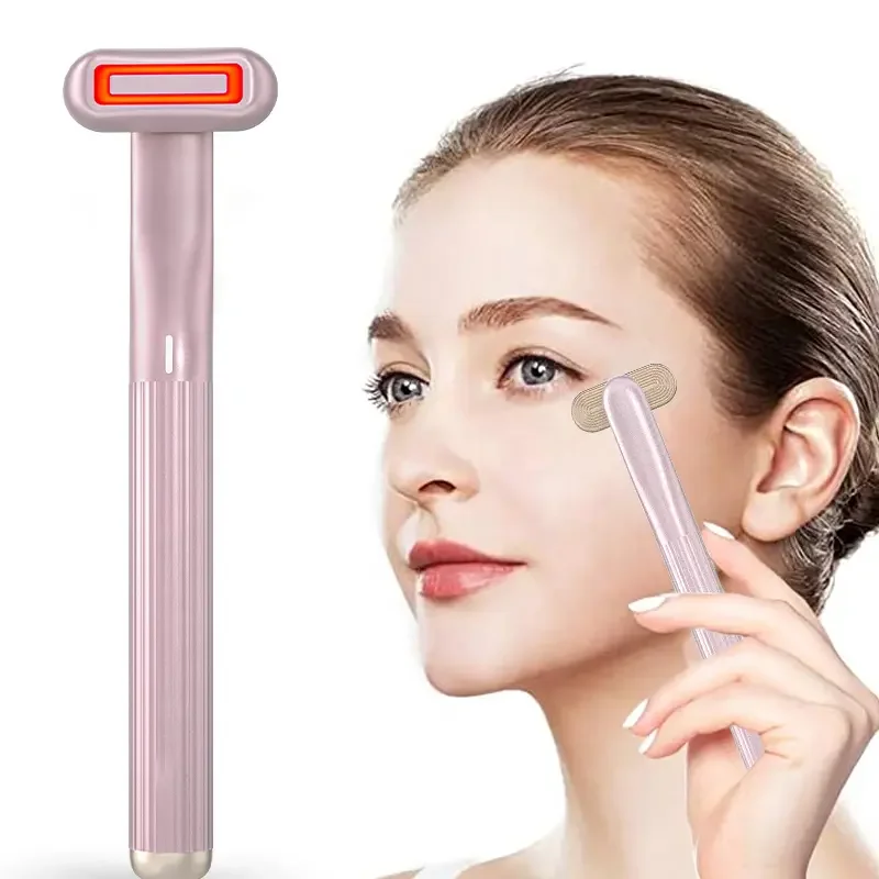 Home LED Red light Facial Massage Photo therapy 360 degree rotation Eyes Beauty Instrument