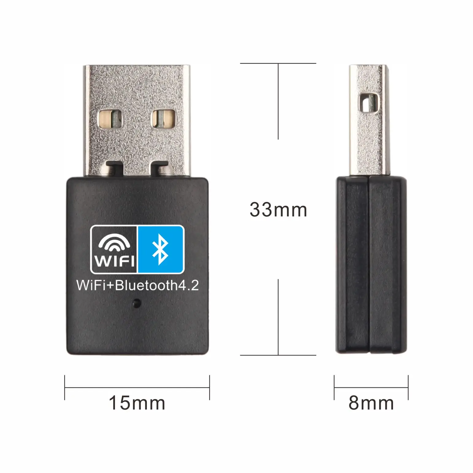 150m wireless WiFi Bluetooth 4.2 network card USB adapter for PC Laptop