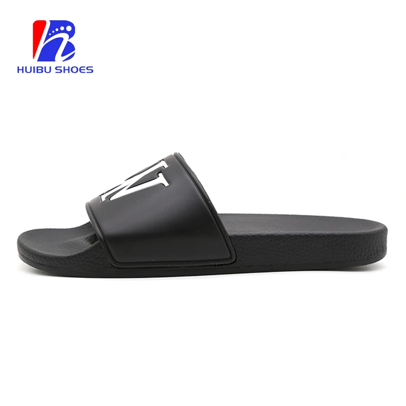 
Wholesale Latest Design Big Size Men Slippers Footwear Logo Custom Embossed Slides 