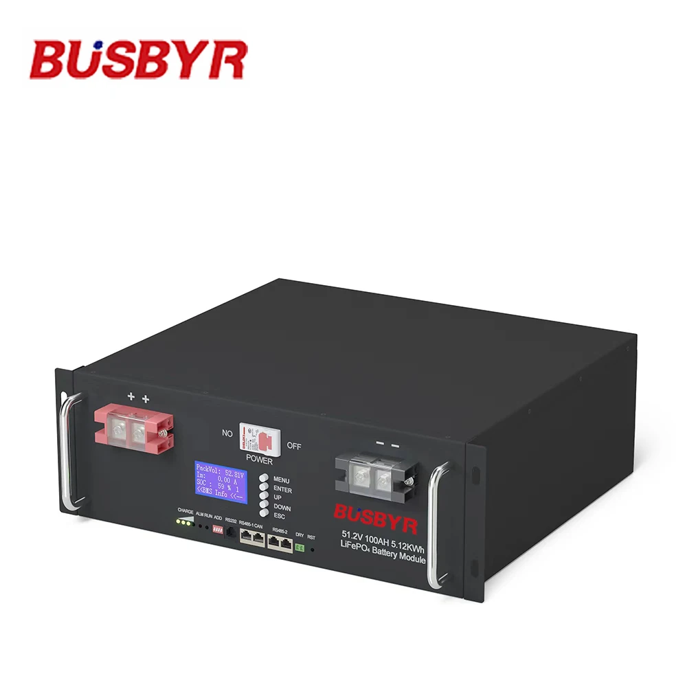 On sale 48V 100Ah rack mounted 5KWh Solar Battery rechargeable off grid power supply with Built-in BMS 4U LiFePO4 Lithium ion