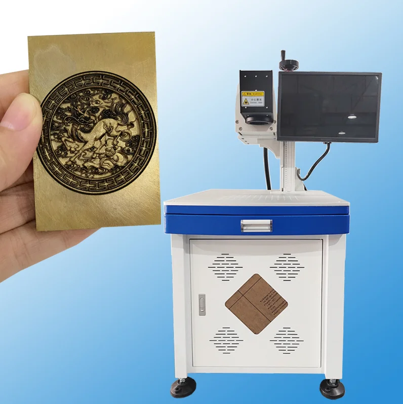 2.5d 3d Auto Focus 50w 100w Fiber Laser engraving Machine For Marker Deep Engraving Metal