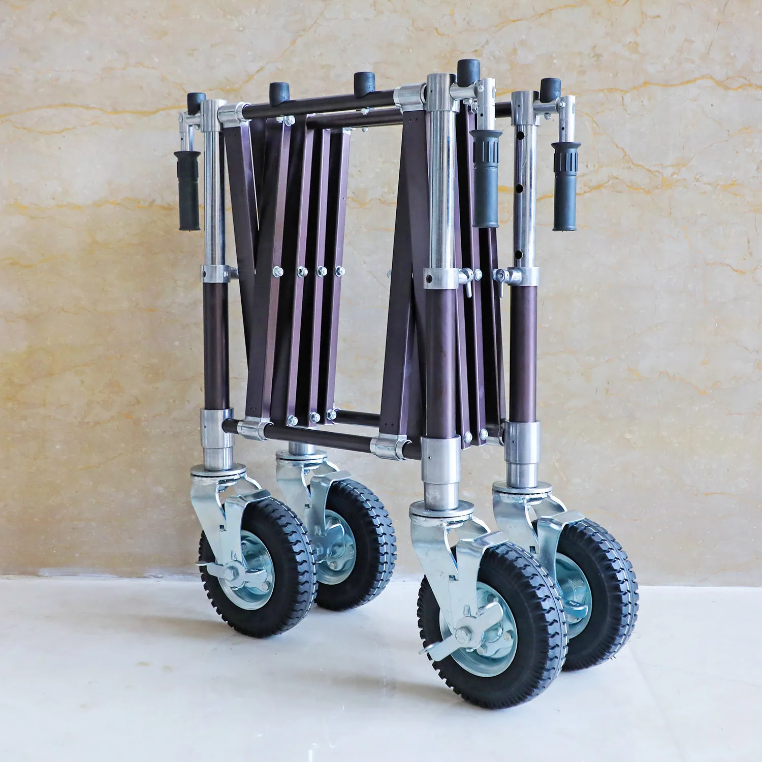 THR-CTF04 Funeral Products Mortuary Church Truck Folding Coffin Transport Trolley