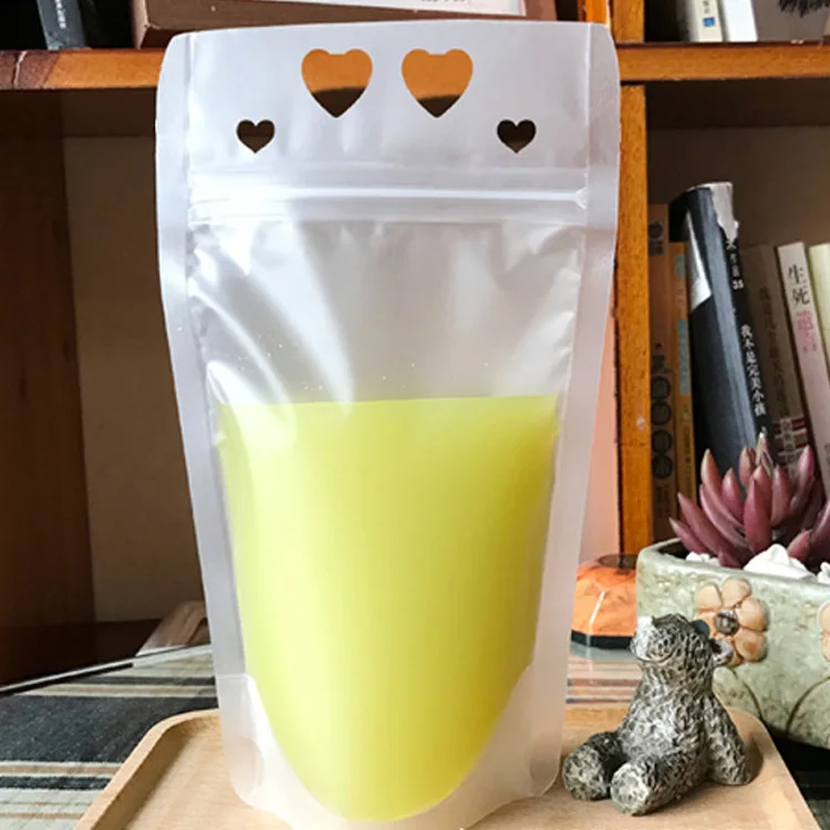 
Custom clear zipper drinking bags new transparent reusable drink pouch with straw plastic drink juice capri sun pouch bag 
