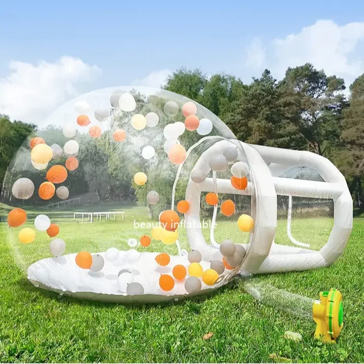 Inflatable Bubble Tent House Transparent Igloo Dome Tent PVC Globe Clear Balloon House for Outdoor Camping Wedding Party