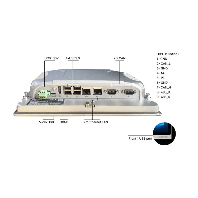 New trending raspberry PI 4 19inch 2G ethercat 8G fanless industrial waterproof panel pc