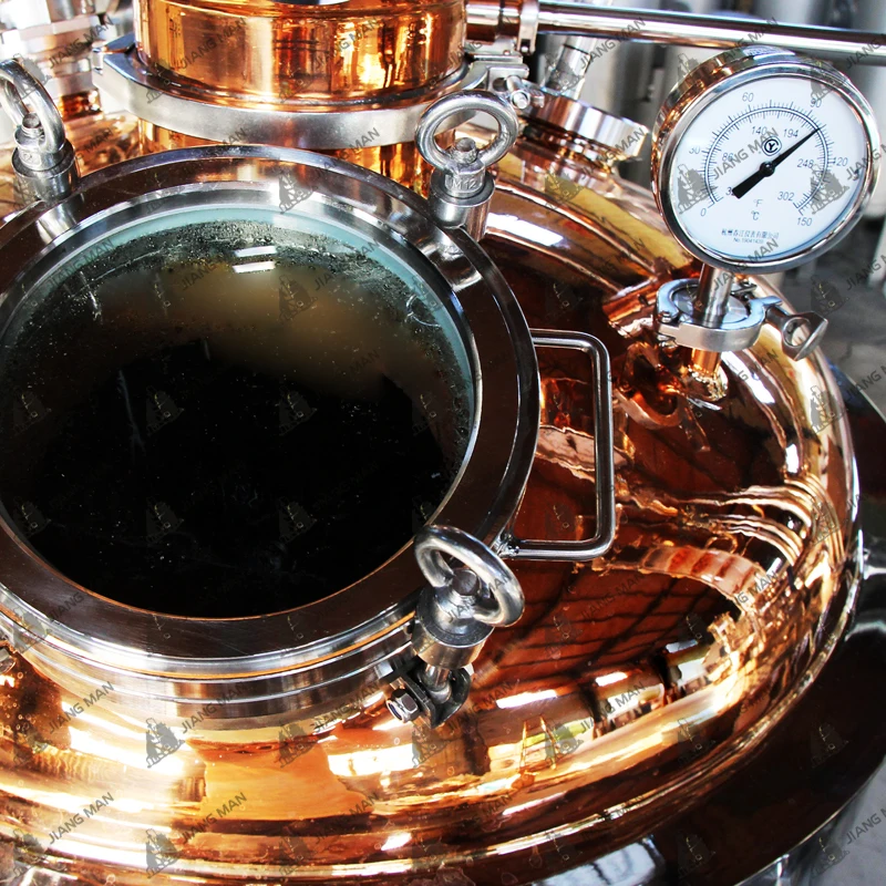 400 L Vodka Distillery Equipment Copper Alcohol Distiller  Gin Column Alembic Distilling Machine