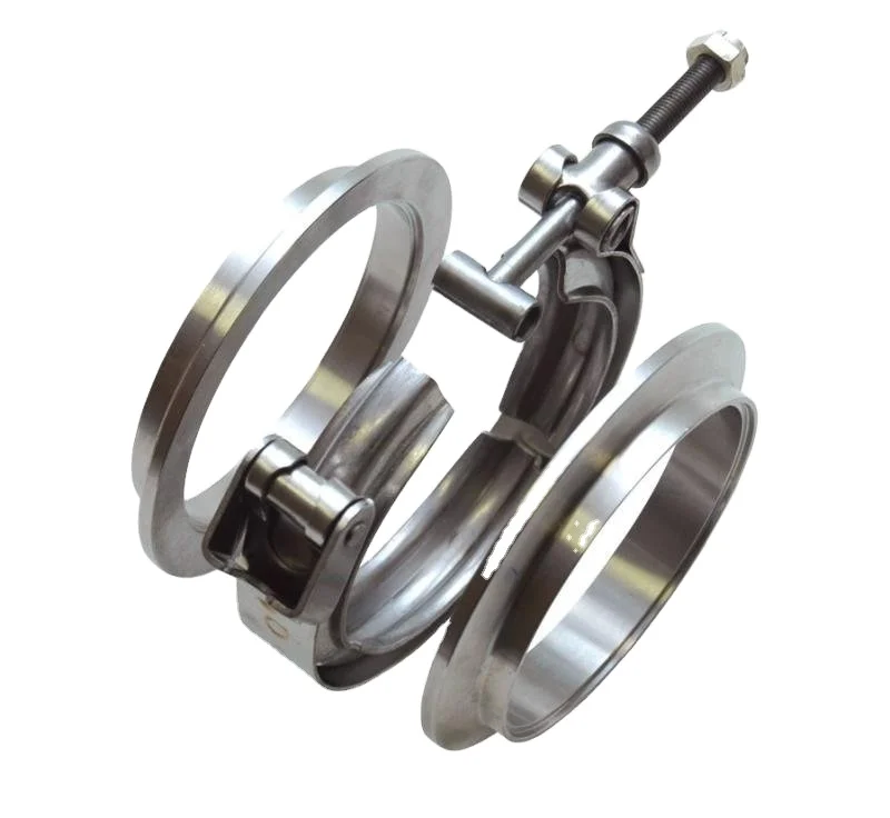 Stainless steel 4 Inch blow off valves T bolt V band pipe clamp with turbo pipe