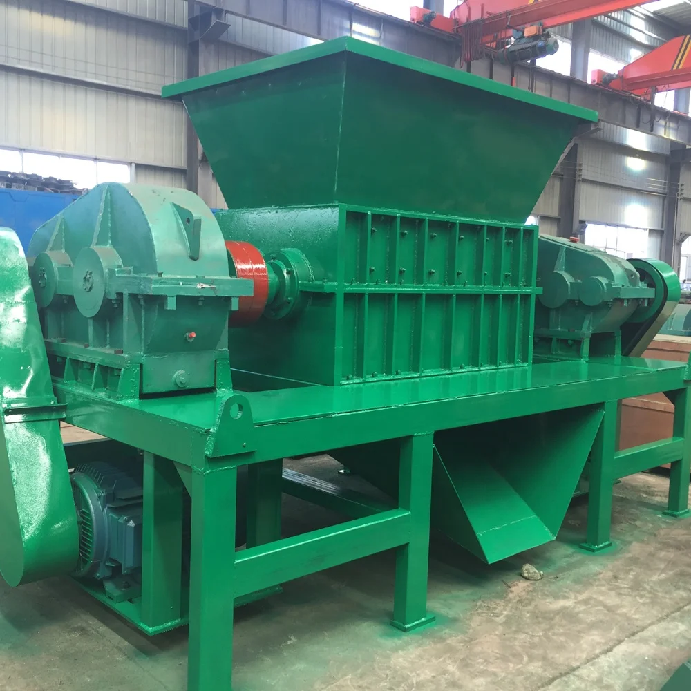 Heavy-duty double shaft crushing machine to steel scrap shredder with cheap price