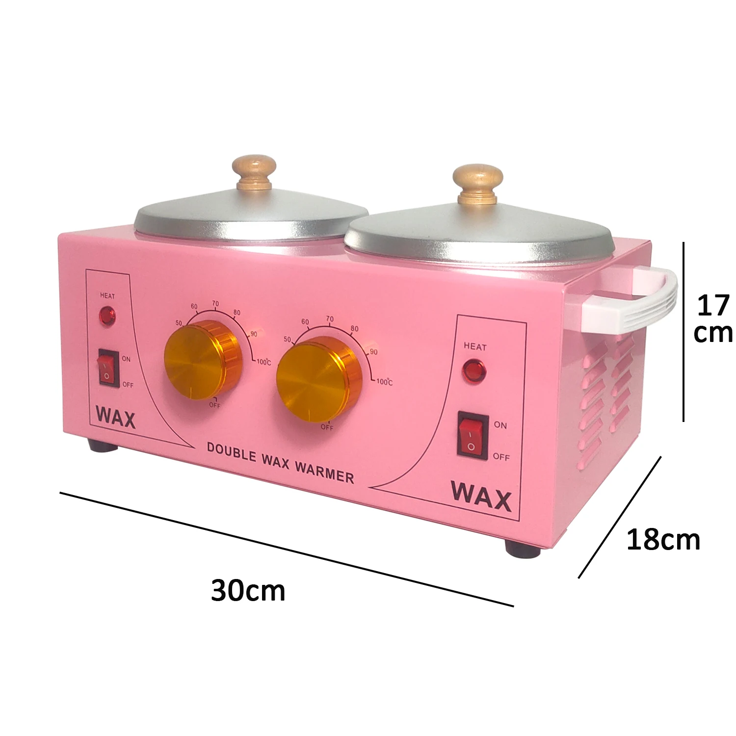 Wholesale private label good quality large single pink paraffin depilatory wax warmer pot heater for hair removal