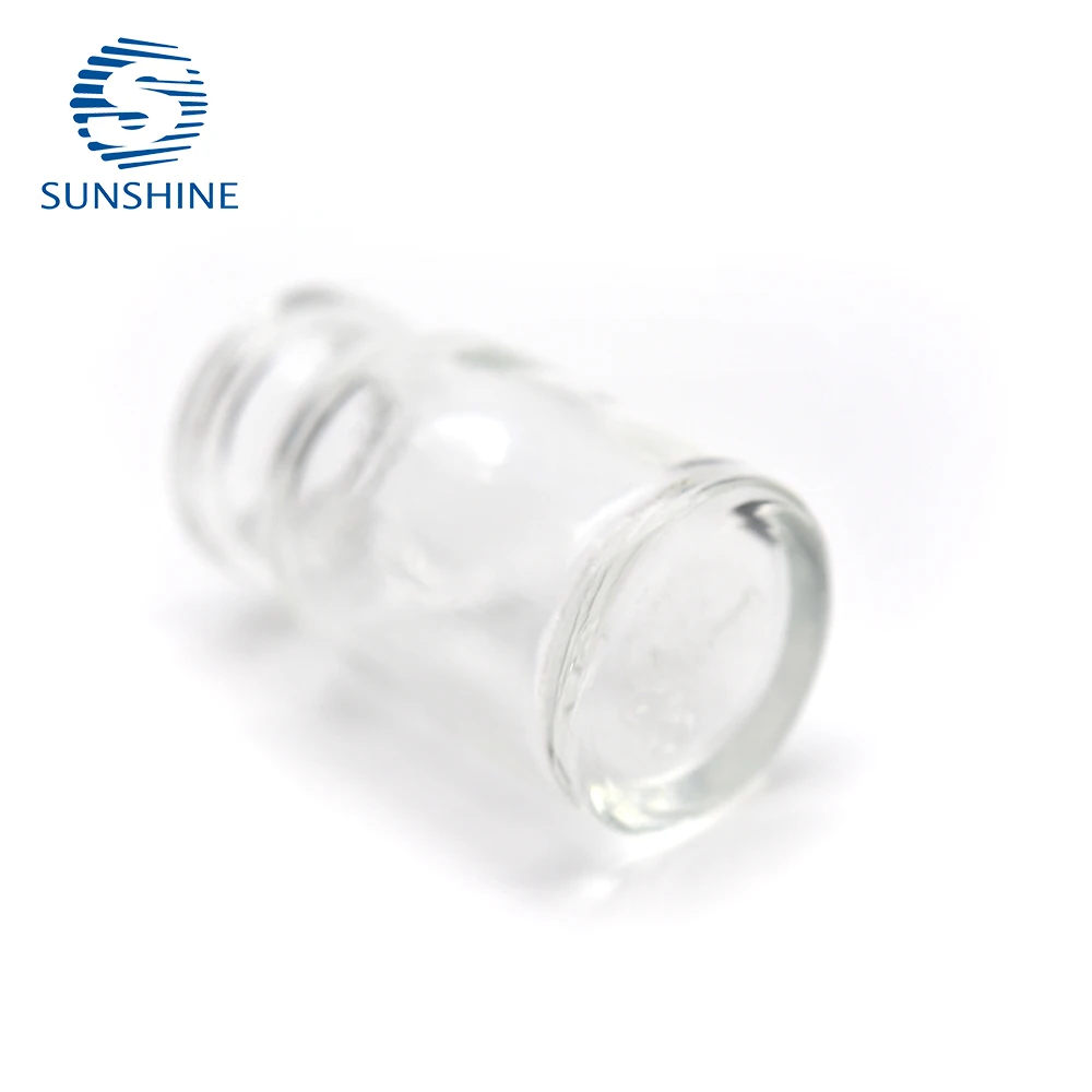 Pharmaceutical 7ml glass vial clear color injectable glass vial moulded injection vial for antibiotics