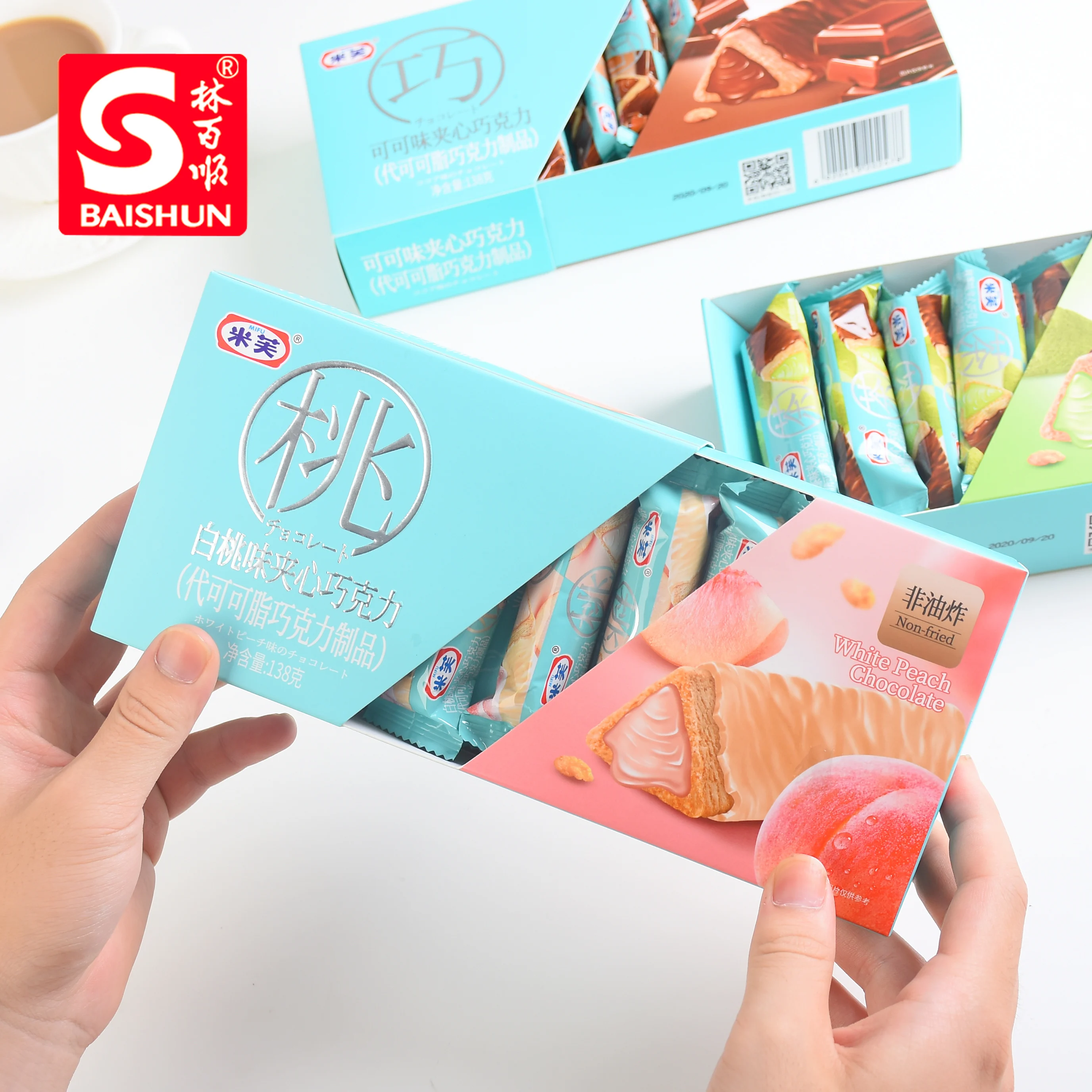  Biscuit With Chocolate Coated And Pretty Packaging Manufacturers Made Sweet Cookies Wholesale Product